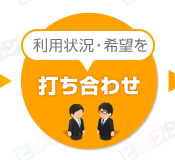 利用状況・希望を打ち合わせ
