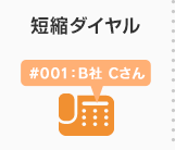 短縮ダイヤル