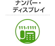 ナンバー・ディスプレイ