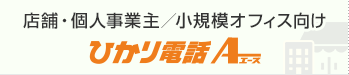 店舗・個人事業主／小規模オフィス向け ひかり電話エース