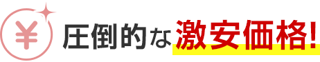 圧倒的な激安価格！
