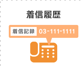 着信履歴