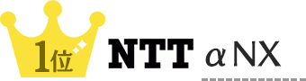 台数別売れ筋1位 NTT αNX