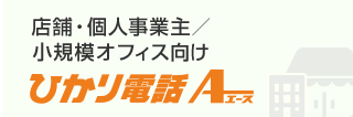 店舗・個人事業主／小規模オフィス向け ひかり電話エース