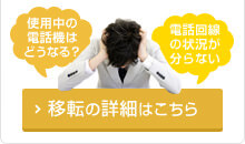 使用中の電話機はどうなる？電話回線の状況が分らない…移転の詳細はこちら