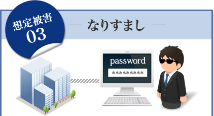 想定被害03 なりすまし